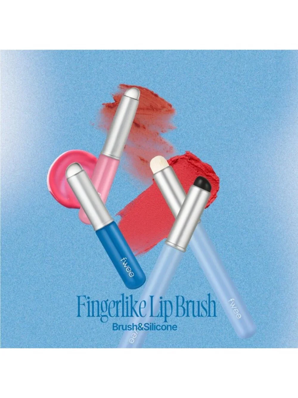 Mini Silicone Lip Brush | Multi-Purpose Makeup Blending Tool with Lid